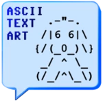 ascii text art android application logo